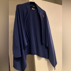 Blue Bobeou cardigan, sweatshirt-type material